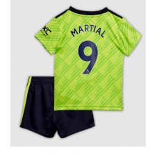 Manchester United Anthony Martial #9 Tredjeställ Barn 2022-23 Korta ärmar (+ Korta byxor)